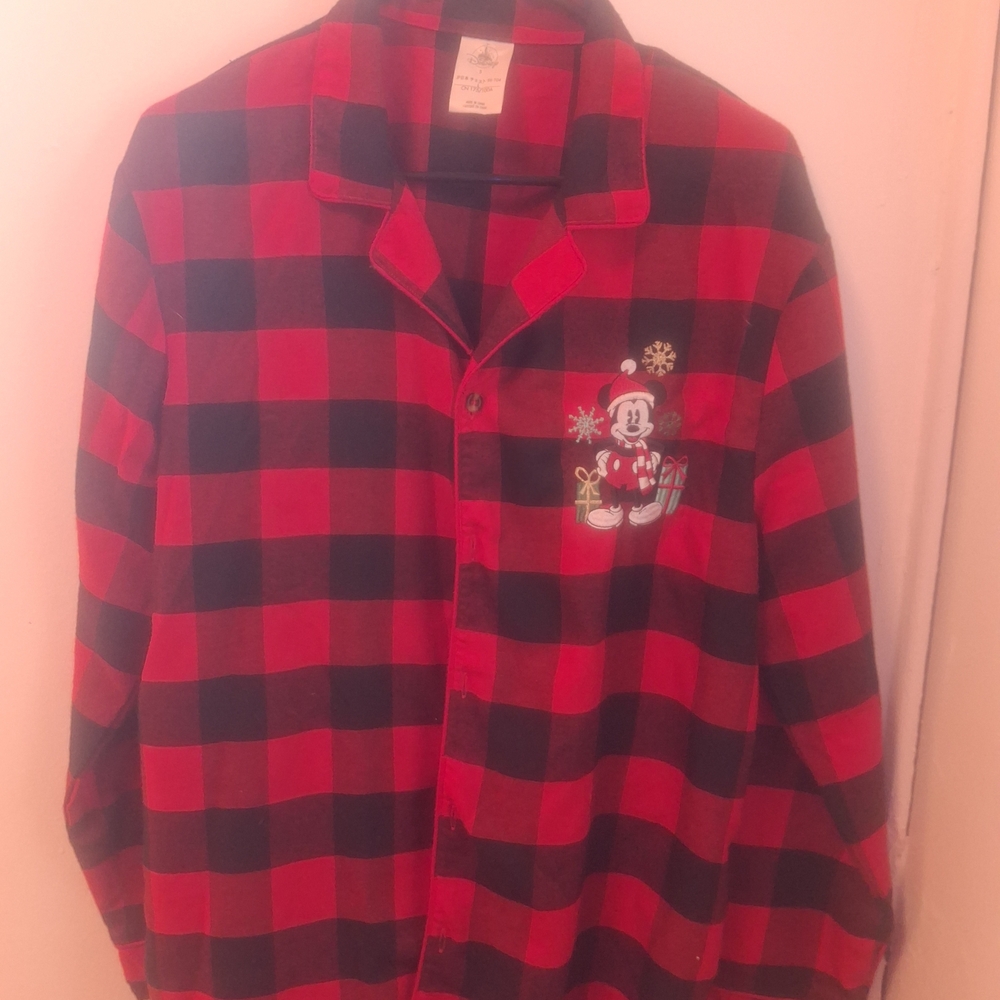 Disney Red and Black Plaid Shirt